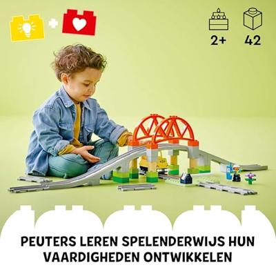 LEGO® DUPLO 10426 Treinbrug en rails uitbreidingsset LEGO® DUPLO 10426 Treinbrug en rails uitbreidingsset