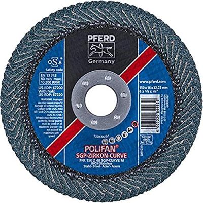 PFERD TOOLS 67689072 Z Sgp Curve Steelox Lamellenschijf Diameter 150 mm Boordiameter 22.23 mm 10 stuk(s)