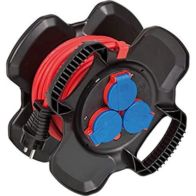 Brennenstuhl 1169717100 Stroom Verlengkabel Zwart, Rood 10.00 m AT-N05V3V3-F 3G 1,5 mm²