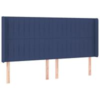 Hoofdbord LED 163x16x118/128 cm stof blauw - thumbnail