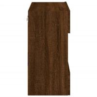 Tv-wandmeubel met LED 58,5x30x60,5 cm bruineikenkleurig - thumbnail