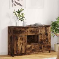 Dressoir met lade Gerookt eiken 100 x 30 x 65,6 Bewerkt hout - thumbnail