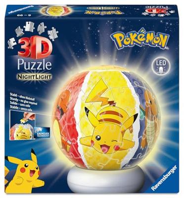 Ravensburger 3D-puzzel bal Pokémon nachtlamp