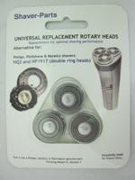 Huismerk Universele scheerkoppen HQ2 en HP1917 Double ring heads - thumbnail