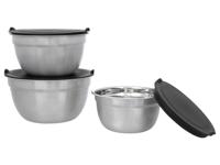 SILVERCREST Set van 3 RVS schalen - thumbnail