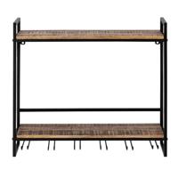 SVJ Wijnrek - 25x60x54 cm - Hout - Zwart - thumbnail