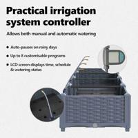 Tuin Bloempot 4 pcs Licht Grijs Staal - thumbnail