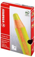 Kleurpotloden STABILO 880 woody 3 in 1 multitalent pastel roze | 5 stuks - thumbnail