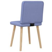 Eetkamerstoelen 2 st stof jeansblauw - thumbnail
