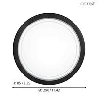 Eglo Plafondlamp dm290 zw &apos;planet 1&apos; - thumbnail