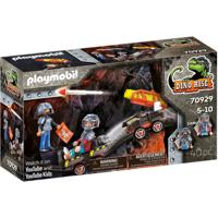 PLAYMOBIL dino rise - dino mine raket kart constructiespeelgoed (70929) - thumbnail
