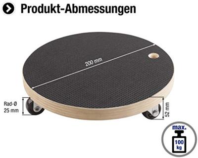 Metafranc WU0822030 Transportroller Laadvermogen (max.): 100 kg 200 mm x 52 mm Aantal rollers 3