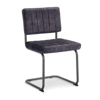 Eetkamerstoel Mae - velvet Adore - antraciet (2 stuks) - Leen Bakker