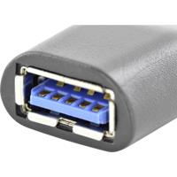 Renkforce USB 3.2 Gen 1-hub 4 poorten Met aluminium behuizing Aluminium - thumbnail
