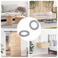 Washers 2 pcs Zilver 10 x 10 x 0,8 mm IJzer - thumbnail