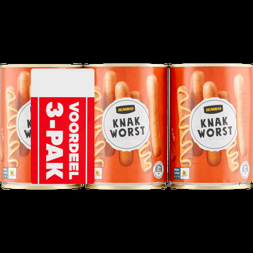 Jumbo Knakworst 3 x 10 Stuks