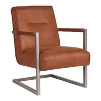 LABEL51 Fauteuil 'Jim', kleur Cognac - thumbnail