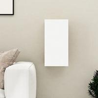 VidaXL Tv-meubel 30,5x30x60 cm bewerkt hout wit en sonoma eikenkleurig - thumbnail