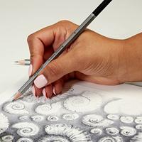 Potlood Derwent Academy 6B5H assorti hardheden blik à 12 stuks - thumbnail