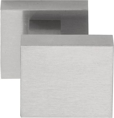 Formani Square LSQ60V voordeurknop vast op rozet - mat RVS