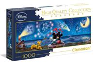 Disney Clementoni panorama puzzel mickey & minnie, 1000st. - thumbnail