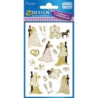 Avery AV-55176 Z-Design Creative Stickers Bruidspaar 1 Vel - thumbnail