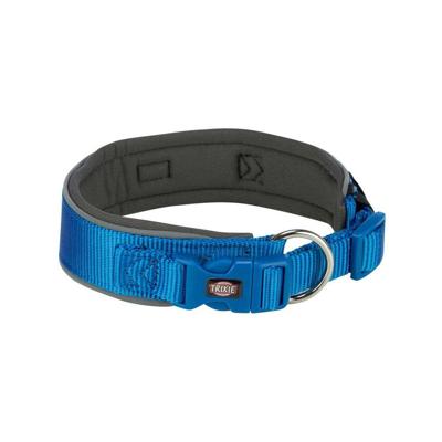 TRIXIE PREMIUM HALSBAND HOND EXTRA BREED ROYAL BLAUW / GRAFIET GRIJS 46-55X5 CM TRIXIE PREMIUM HALSBAND HOND EXTRA BREED ROYAL BLAUW / GRAFIET GRIJS 46-55X5 CM