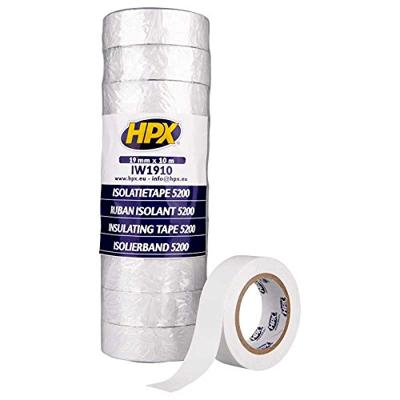 HPX PVC isolatietape | Wit | 19mm x 10m - IW1910 | 120 stuks IW1910 HPX PVC isolatietape | Wit | 19mm x 10m - IW1910 | 120 stuks IW1910