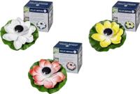 FIAP 3206-5 SOLAR ACTIVE WaterLily 3er SET Decoratieve lamp op zonne-energie Set van 3 stuks LED LED vast ingebouwd Wit, Geel, Rood - thumbnail