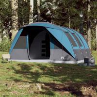 Tunneltent 7-persoons waterdicht blauw - thumbnail