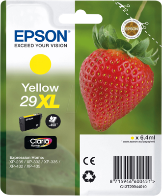 Epson Inktpatroon XL geel Claria Home 29 T 2994