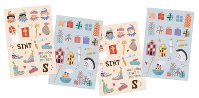 Folat BV Stickers sinterklaasfiguren, 49st.