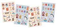 Stickervellen Sint & Piet Cartoon - thumbnail
