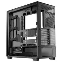 Antec FLUX Midi-tower PC-behuizing Zwart, Hout - thumbnail