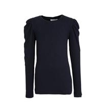 NAME IT MINI fijngebreide longsleeve NMFKABEXI met biologisch katoen donkerblauw - thumbnail