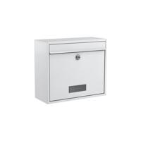 Basi 2170-0662 BK 900 Brievenbus Staal Wit Sleutelslot - thumbnail