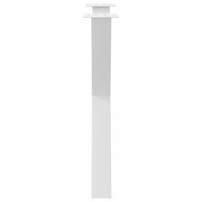 Eettafelpoten 2 st X-vormig 70x(72-73) cm staal wit - thumbnail