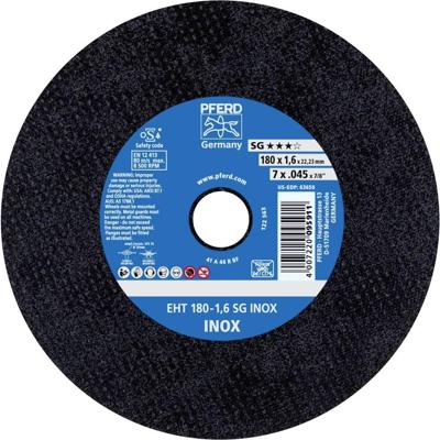 PFERD TOOLS EHT 180-1,6 SG INOX 61326124 Doorslijpschijf recht 180 mm 25 stuk(s) RVS PFERD TOOLS EHT 180-1,6 SG INOX 61326124 Doorslijpschijf recht 180 mm 25 stuk(s) RVS