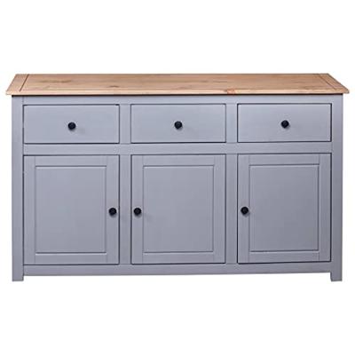 Dressoir Panama Range 135x40x80 cm massief grenenhout grijs Dressoir Panama Range 135x40x80 cm massief grenenhout grijs