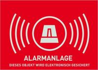 ABUS AU1322 Waarschuwingssticker Alarmsysteem Taal: Duits (b x h) 148 mm x 105 mm - thumbnail