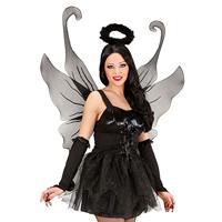 Maxi vleugel zwart glitter - thumbnail