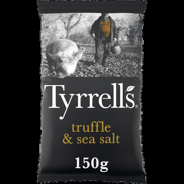 Tyrrell&apos;s SlowCooked Crisps Truffle & Sea Salt Seasoning 150 g bij Jumbo