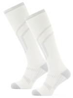 Poederbaas Skisokken Lightweight 2-pack Wit-43/46 - thumbnail