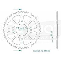 ESJOT Chain wheel 428 45z steel black - thumbnail