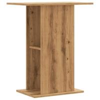 Aquariumstandaard 36x60,5x72,5 cm bewerkt hout artisanaal eiken - thumbnail