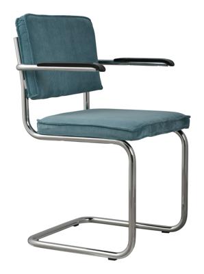 Zuiver Ridge Rib armstoel Blue Zuiver Ridge Rib armstoel Blue