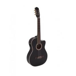 DIMAVERY CN-600E Classical Guitar, black