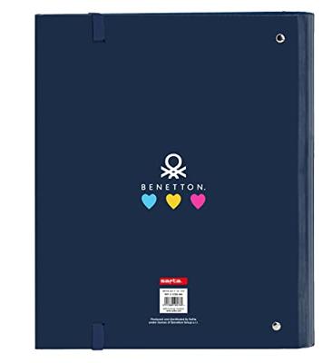 Ringmap Benetton Love Marineblauw (27 x 32 x 3.5 cm) Ringmap Benetton Love Marineblauw (27 x 32 x 3.5 cm)