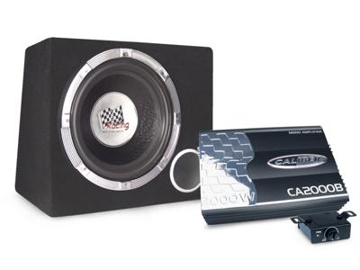 Caliber PACK12D Subwoofer/subwoofer 375 W zwart - subwoofer/subwoofer (375 W, 50-250 Hz, 2000 W, 30,5 cm (12 inch), zwart)