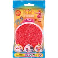 Hama strijkkralen 1000 stuks rood neon - thumbnail
